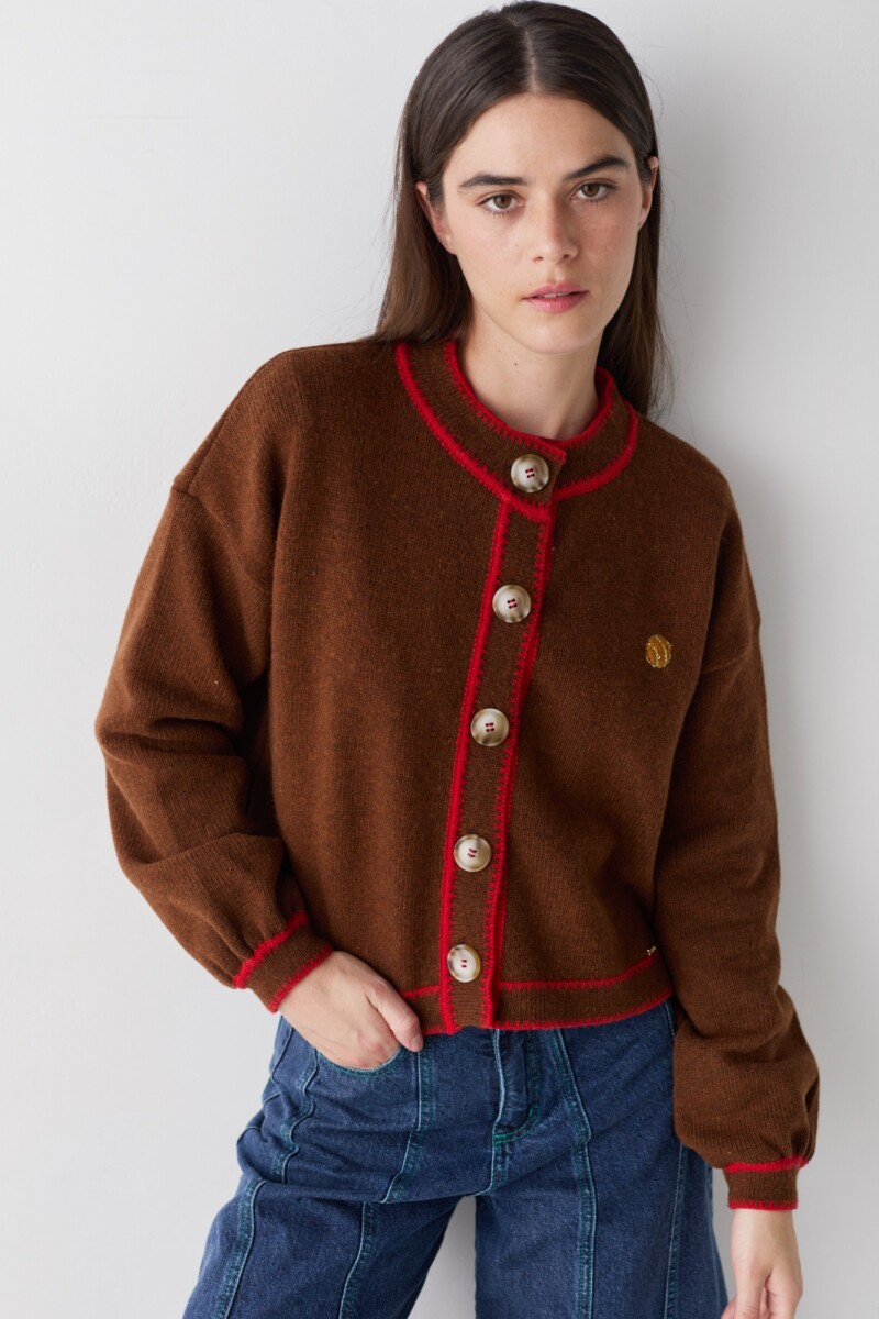 CARDIGAN TERRO WINTER - Chocolate 