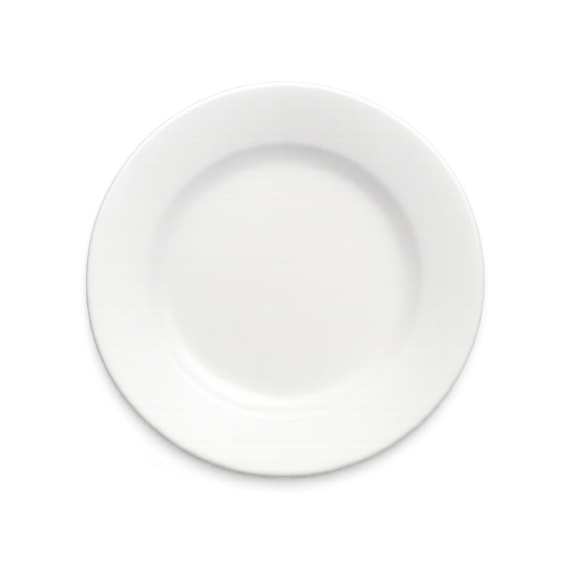 PLATO BLANCO PLAYO DE PORCELANA POSTRE • 17,5cm PLATO BLANCO PLAYO DE PORCELANA POSTRE • 17,5cm