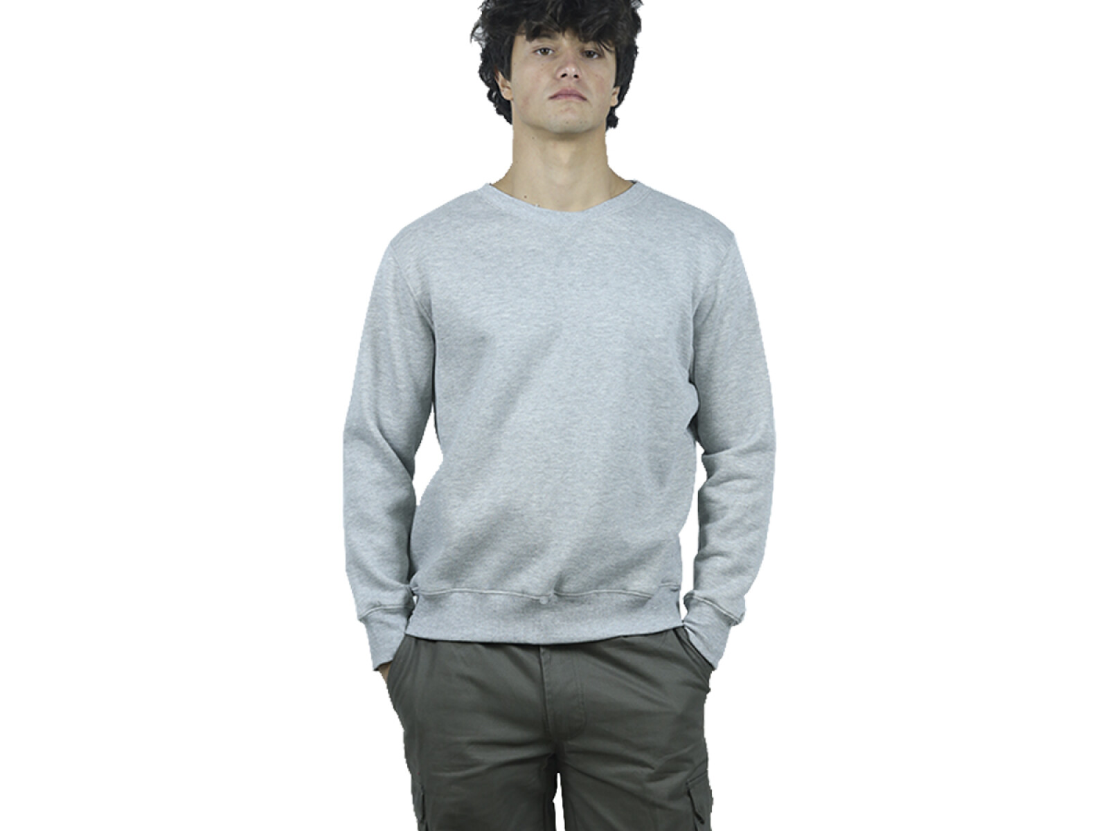 Buzo Felpa Unisex - Gris melange 