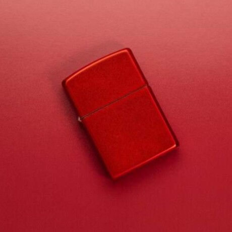 Encendedor Zippo Rojo Metalico - 49475 Encendedor Zippo Rojo Metalico - 49475