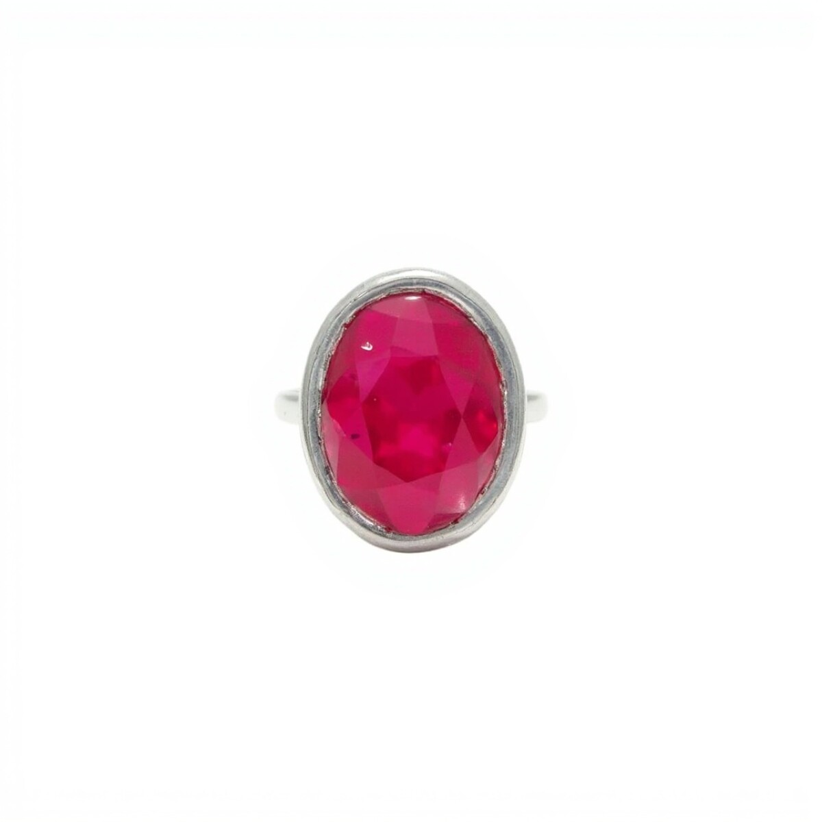 Anillo Rojo-Plata 925-Con Rubí-AN4508 - conpiedra 
