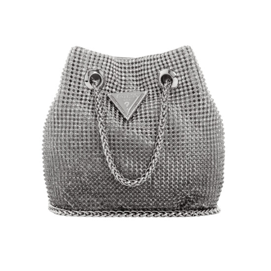 Cartera Guess Zalina Chica Plata 0