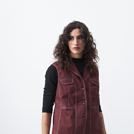 CHALECO BERTA Bordó