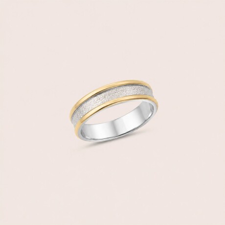 Anillo Sabbia N°1 - Plata y Oro Anillo Sabbia N°1 - Plata y Oro