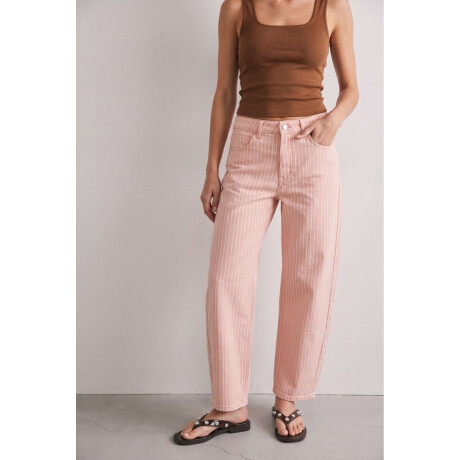 Jean Barrel Baggy Rosa