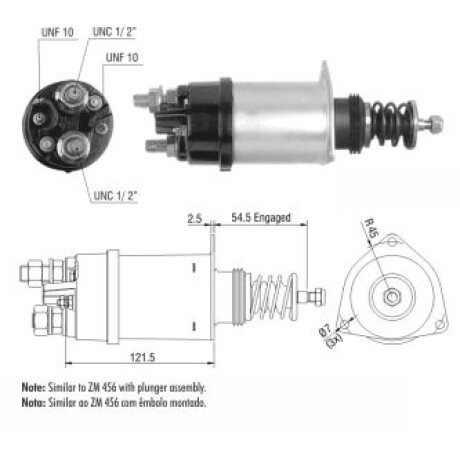 AUTOMATICO DE ARRANQUE - CUMMINS/EMBOLO D.REMY 42MT 12V ZM AUTOMATICO DE ARRANQUE - CUMMINS/EMBOLO D.REMY 42MT 12V ZM