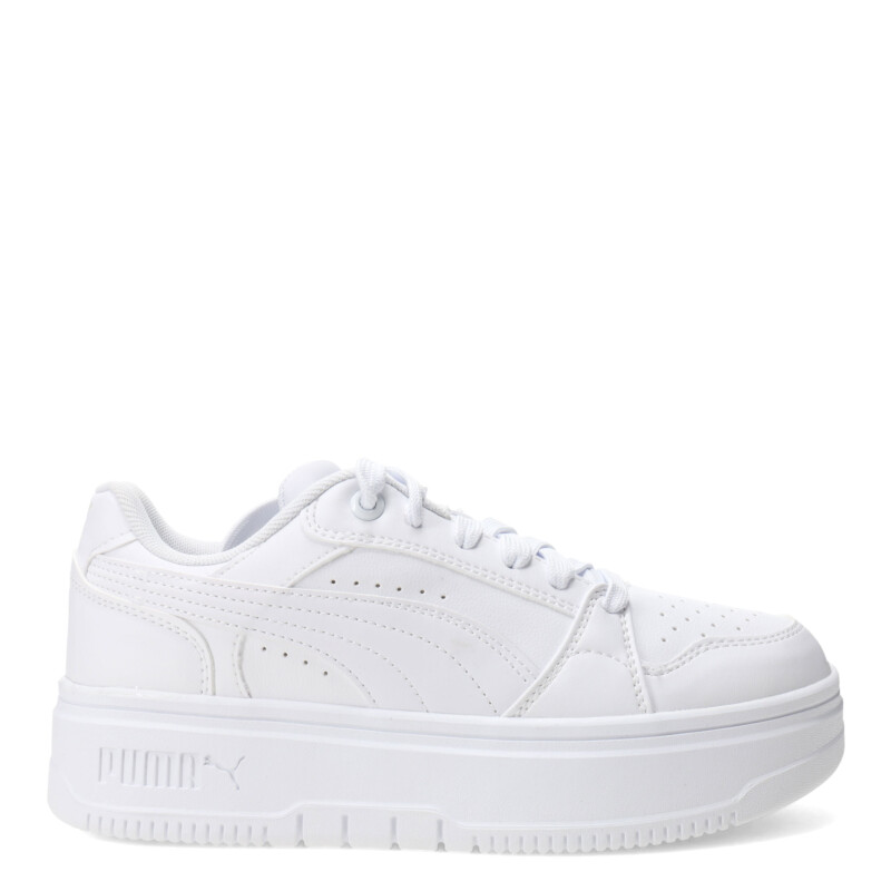 Championes de Mujer Puma Rebound Femme Low Blanco - Celeste Claro