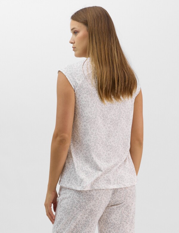 Pijama Con Capri CRUDO/MULTI