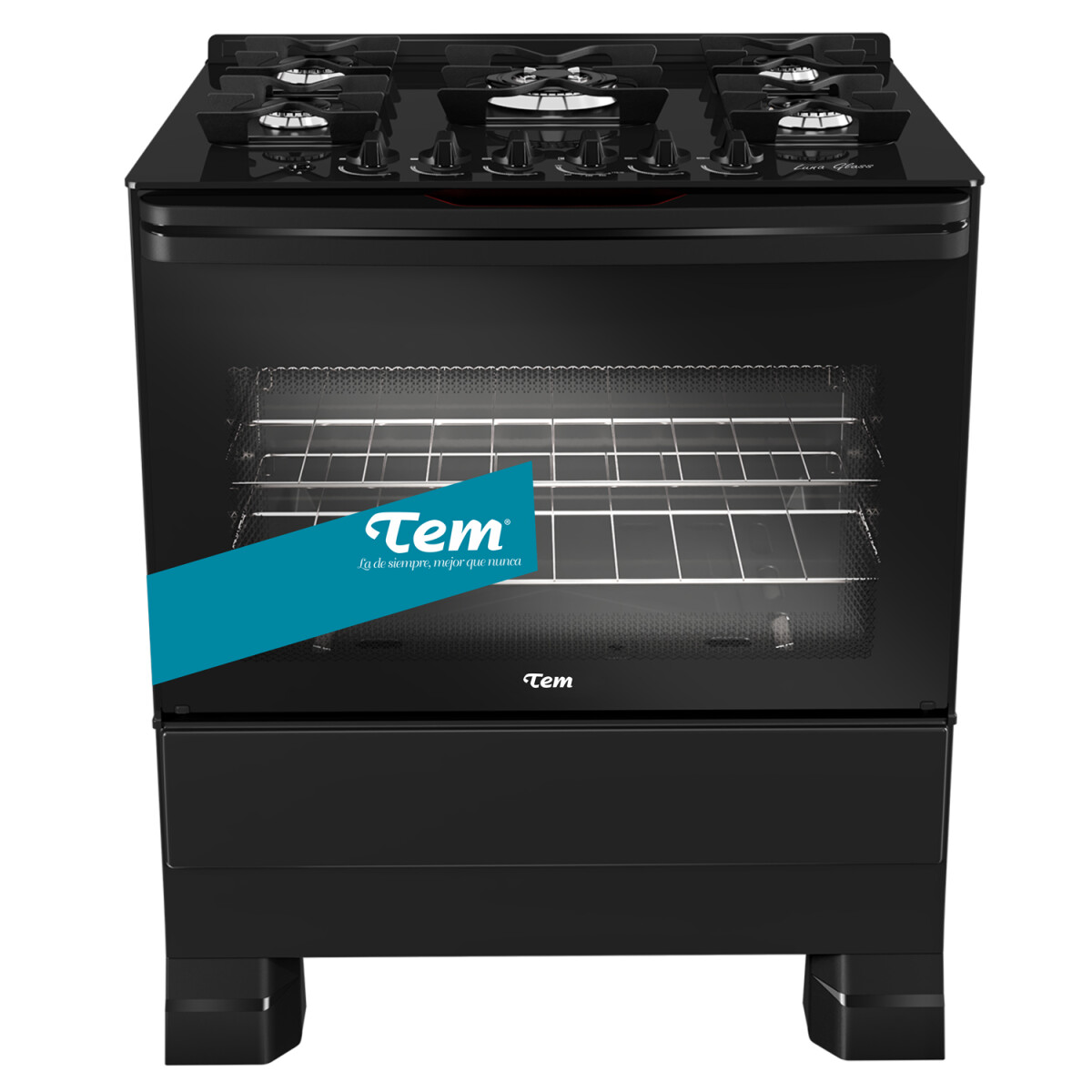 COCINA TEM LUNA GLASS 5 HORNALLAS Z2718 