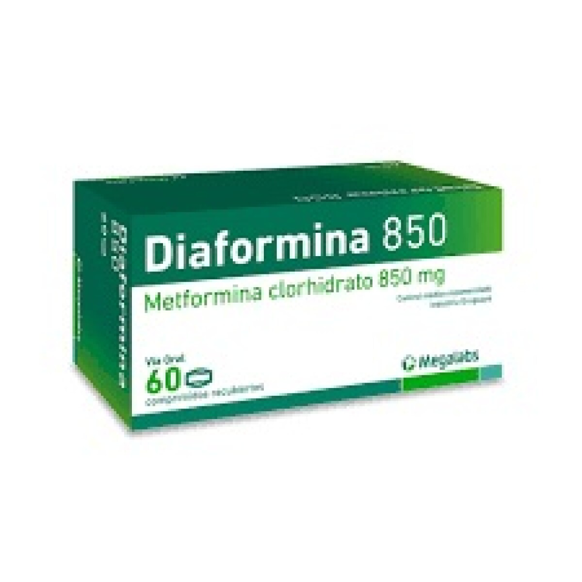 Diaformina 850mg 60 Comprimidos 