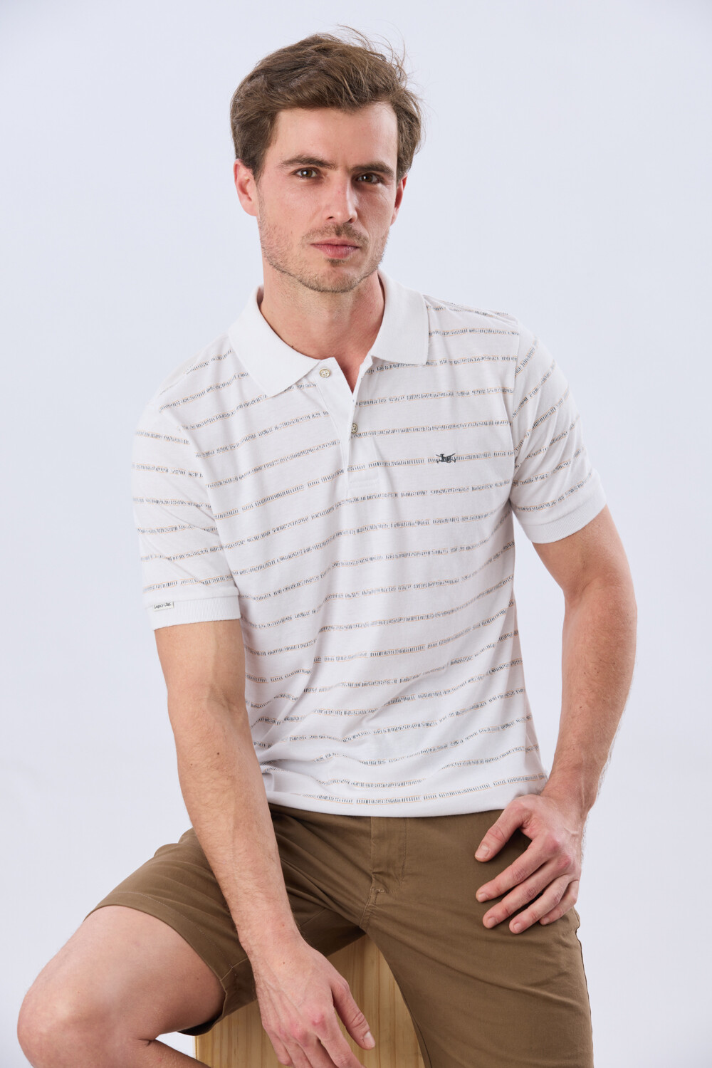 REMERA POLO ESTAMPADA Blanco
