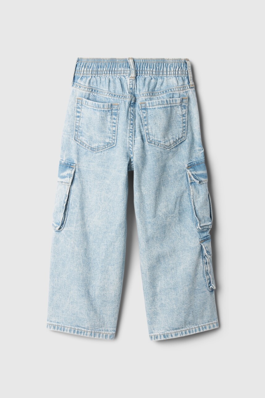 Jean Bbaggy Cargo Toddler Niña Light Wash