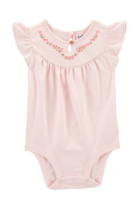 Body de algodón, con volados y estampa floral Body de algodón, con volados y estampa floral