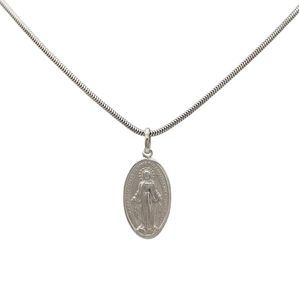Dije Virgen Milagrosa-Plata 925-Sin piedra-CP3093 sinpiedra