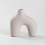 FLORERO CERAMICA 18x8x18CM ARCO BLANCO FLORERO CERAMICA 18x8x18CM ARCO BLANCO