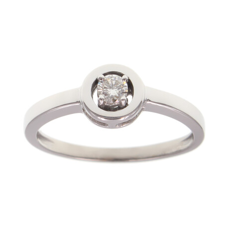 Anillo de oro blanco 18k con brillante (adaptamos nuestros anillos a medida*) N8875W Anillo de oro blanco 18k con brillante (adaptamos nuestros anillos a medida*) N8875W