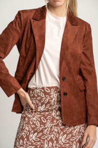 Blazer Gamuza Cafe