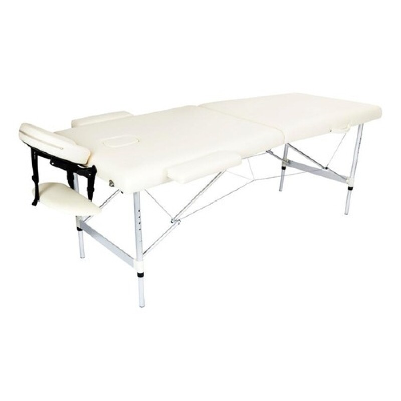 Camilla Portátil Profesional Lumax de Aluminio 185x60cm Beige