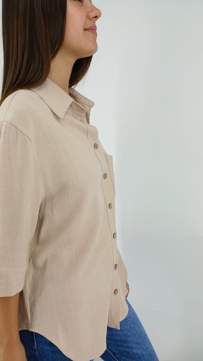 CAMISA SLOWLY 2402 - BEIGE 