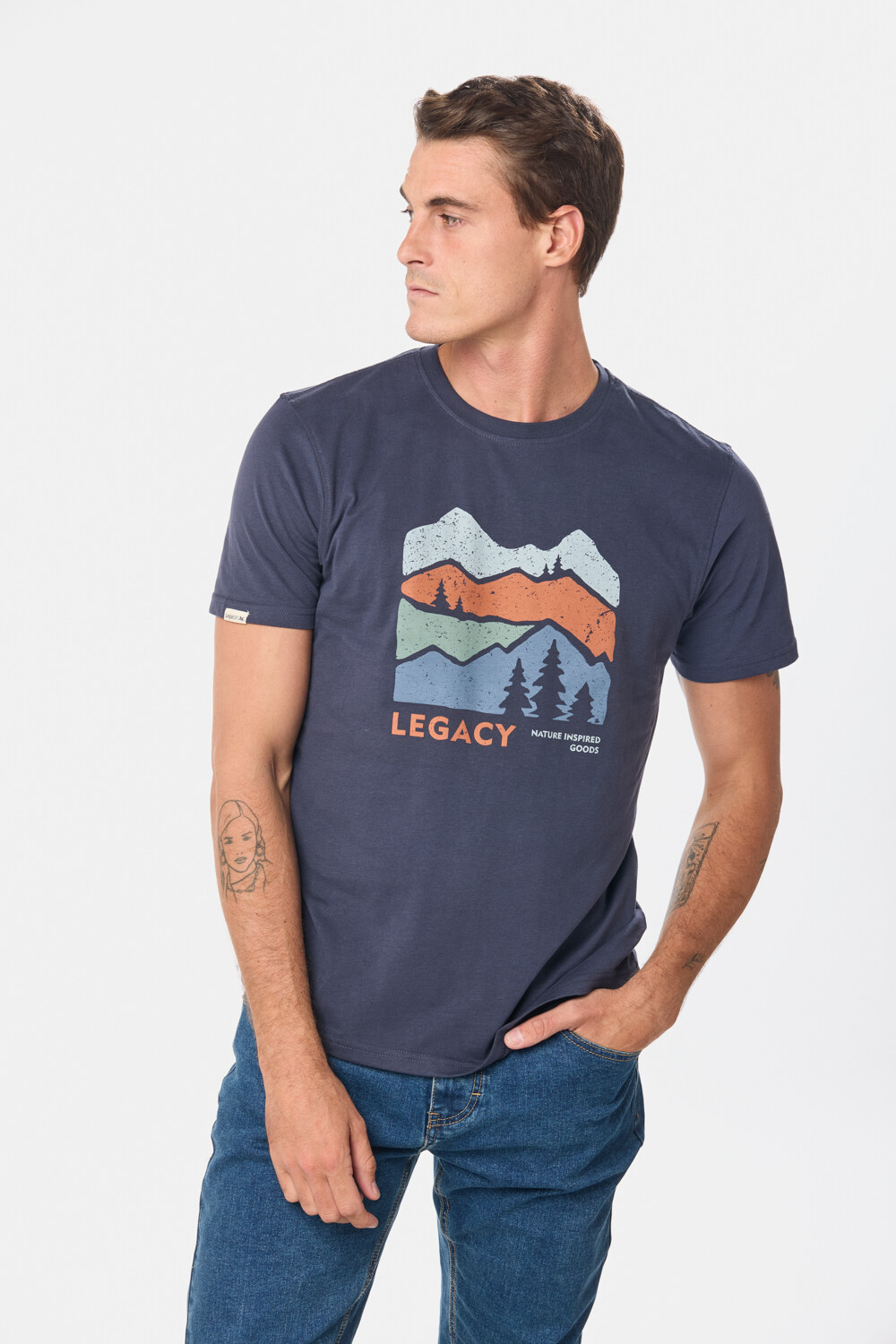 REMERA ESTAMPADA Azul