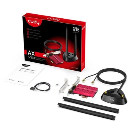 Adaptador Cudy Pci-e Wifi 6E Bluetooth 5.3 001