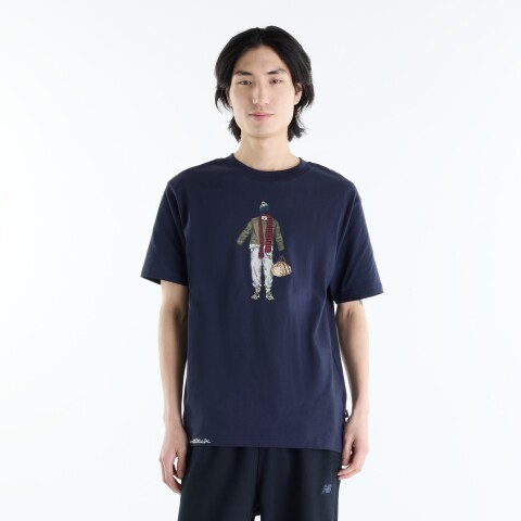 Remera New Balance de Hombre - Varsity - MT6275EODNT NAVY BLUE