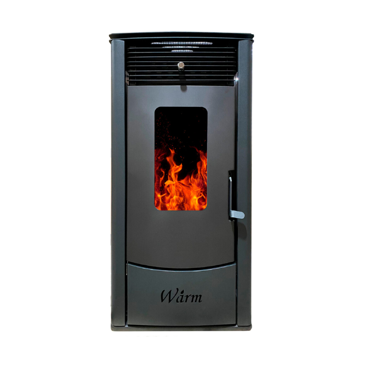 Calefactor a Pellet Warm SR-DS11 | 11 kW | Hasta 110 m² con Kit de Caños Incluido 