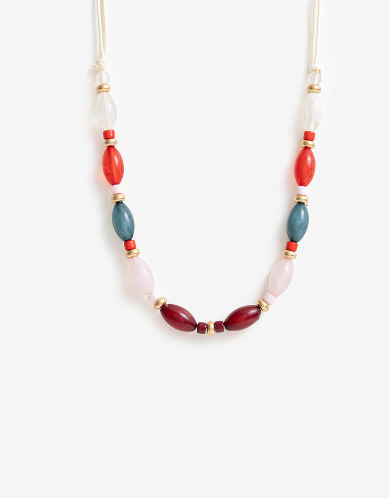 Collares Cortos Esmalte Collar Corto Floral - Dorado