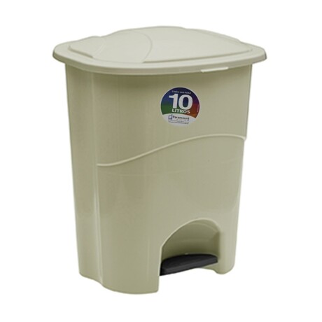 Tacho Papelera Con Pedal 10 Litros Paramount Beige