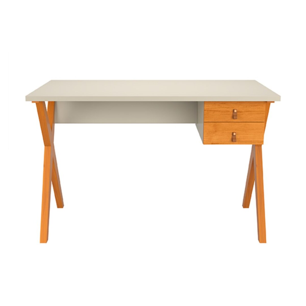 Escritorio Patrimar Malta 1200 Off White Cinamomo 
