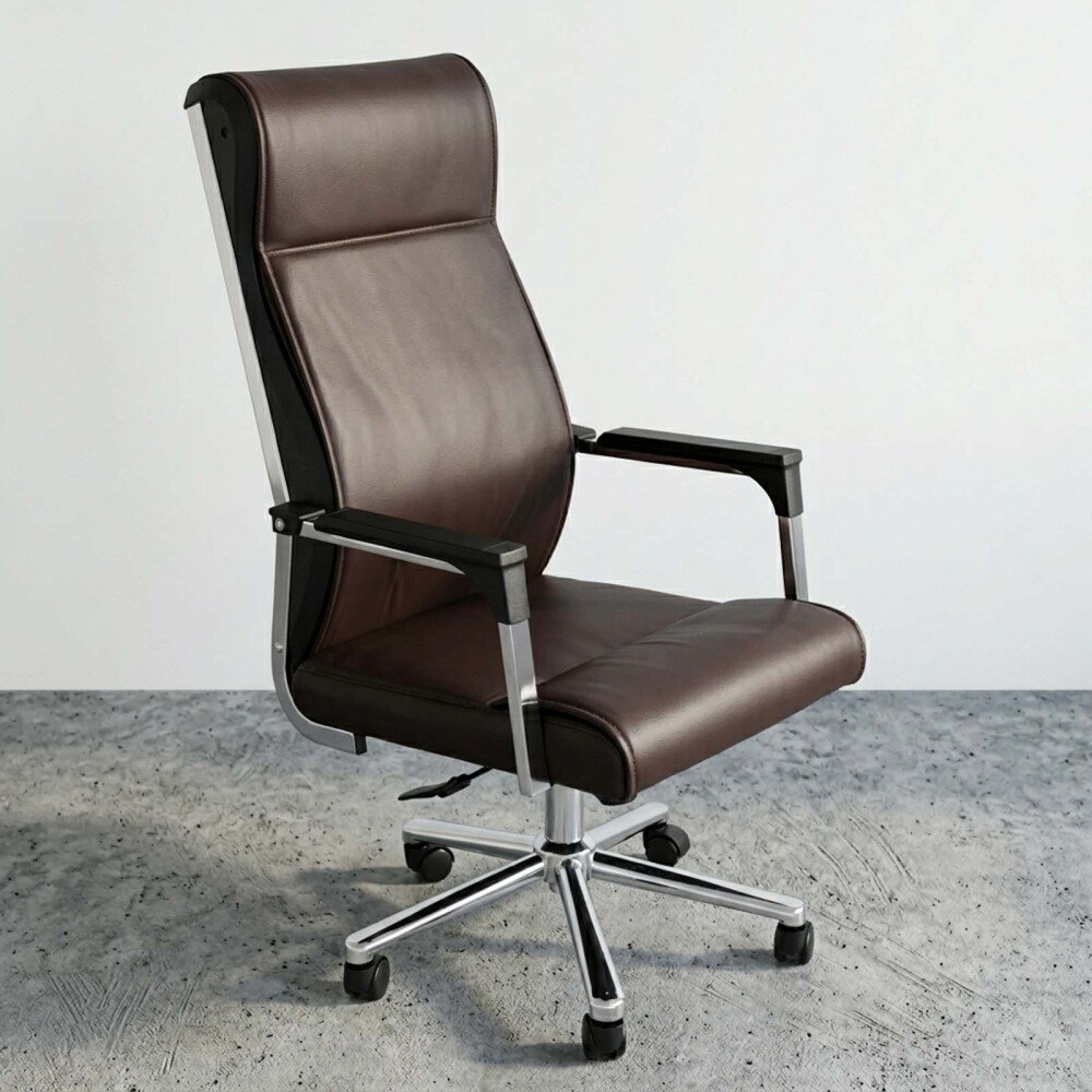 SILLA DE OFICINA MALLA MARRON TERRA