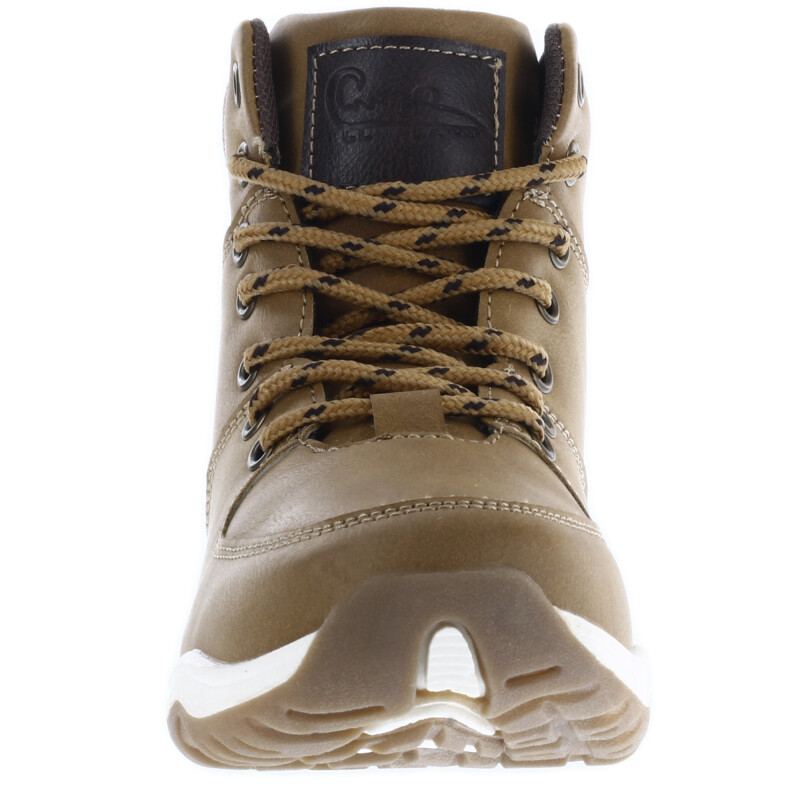 Bota de Niño Croco Kids Botita SANTI acordonada Marrón Camel