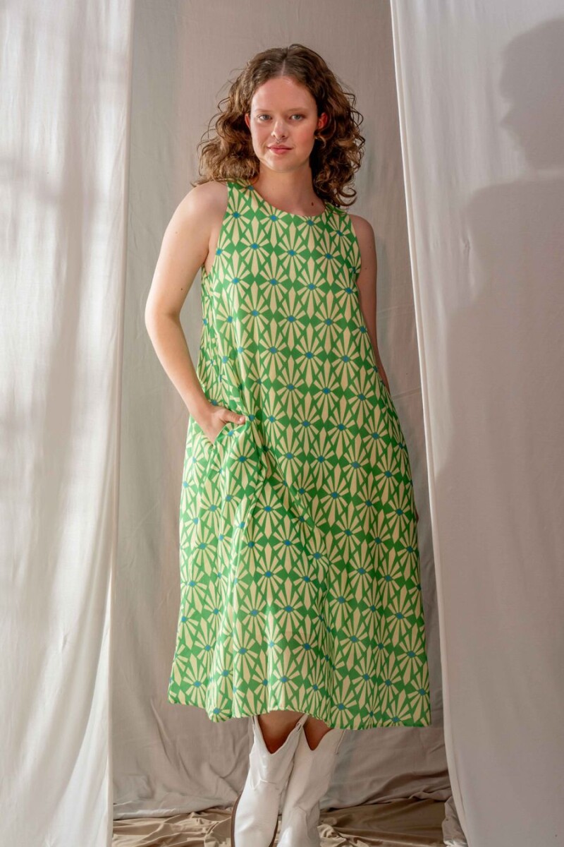 Vestido Romb Verde