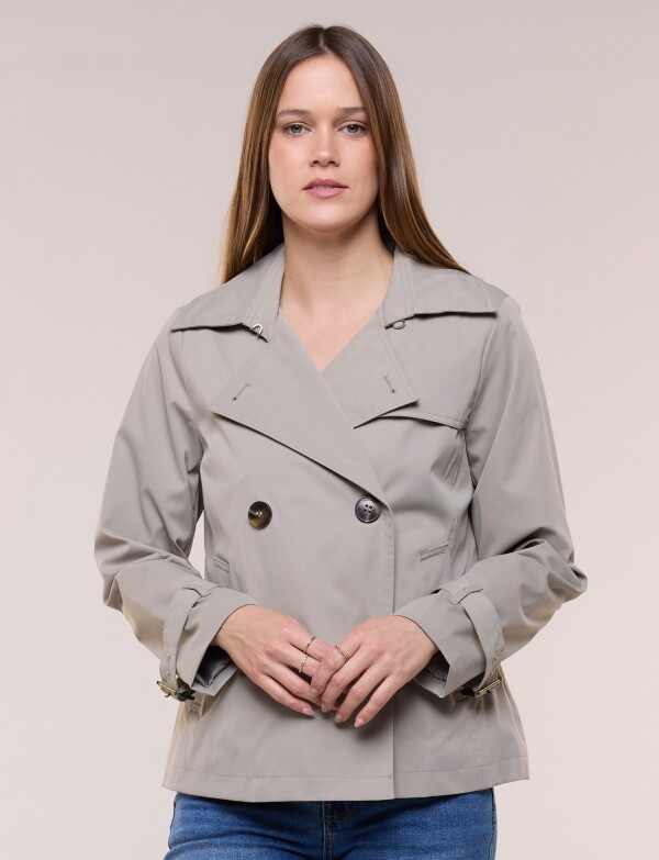Gabardina Trench Corta VERDE