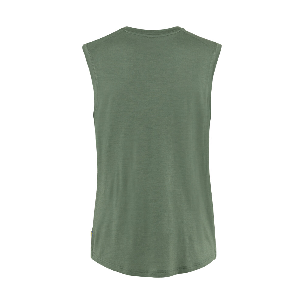 Abisko Wool Tank Top W - Mujer Patina Green