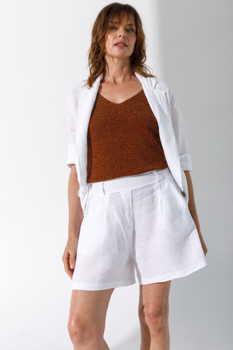 Musculosa Complice Terracota Lurex