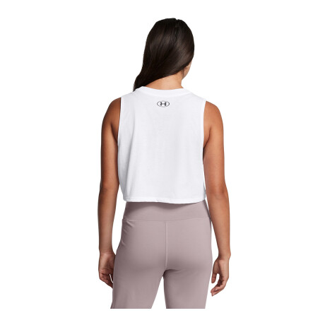 Musculosa Under Armour W Cropped Logo Tank BLANCO