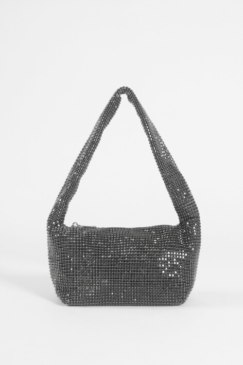 Cartera de fiesta shinny negro