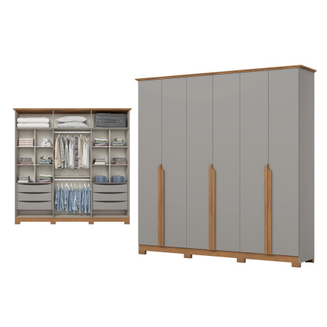 ROPERO GRAN TAMAÑO 6 PUERTAS 6 CAJONES INTERNOS GUARDARROPA ARMARIO PLACARD CLOSET ROPERO GRAN TAMAÑO 6 PUERTAS 6 CAJONES INTERNOS GUARDARROPA ARMARIO PLACARD CLOSET