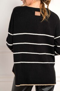 Sweater Rayado Negro