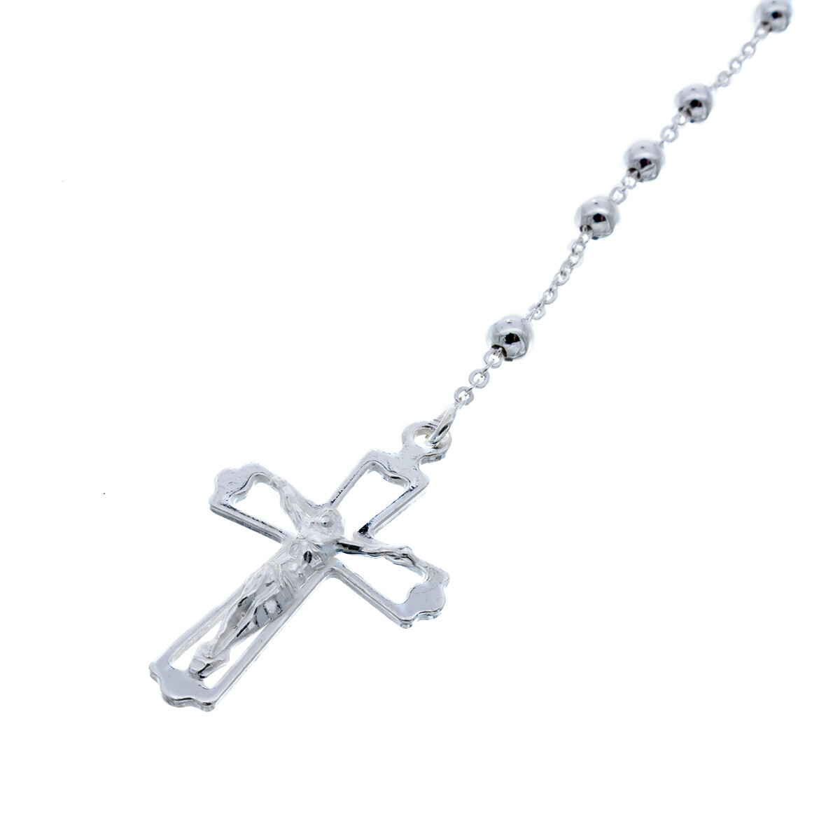 Rosario de plata 925. 