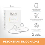 BUSHI PEZONERAS SILICONADAS X 2 CJ única