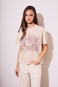 Remera Algodon Lavado Bon Jour Arena