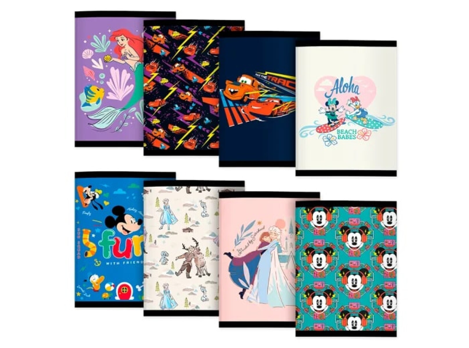 Cuaderno Licencias 48 Hojas Tapa Flexible - Mickey y Minnie 