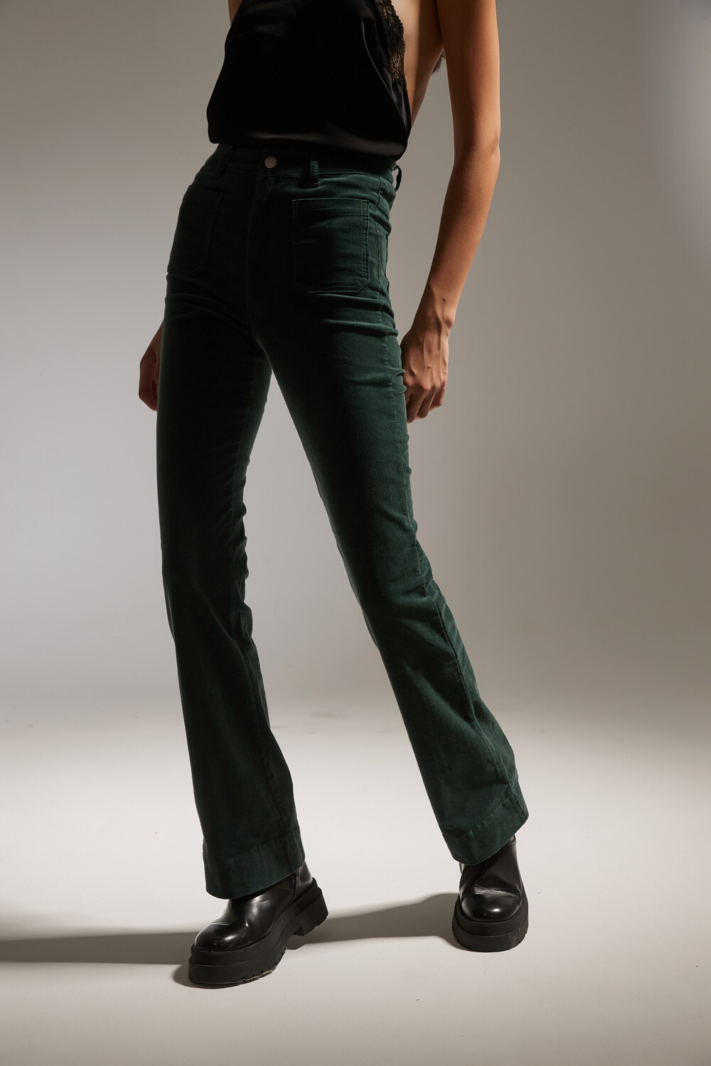 Pantalon Fany Verde Oliva Oscuro