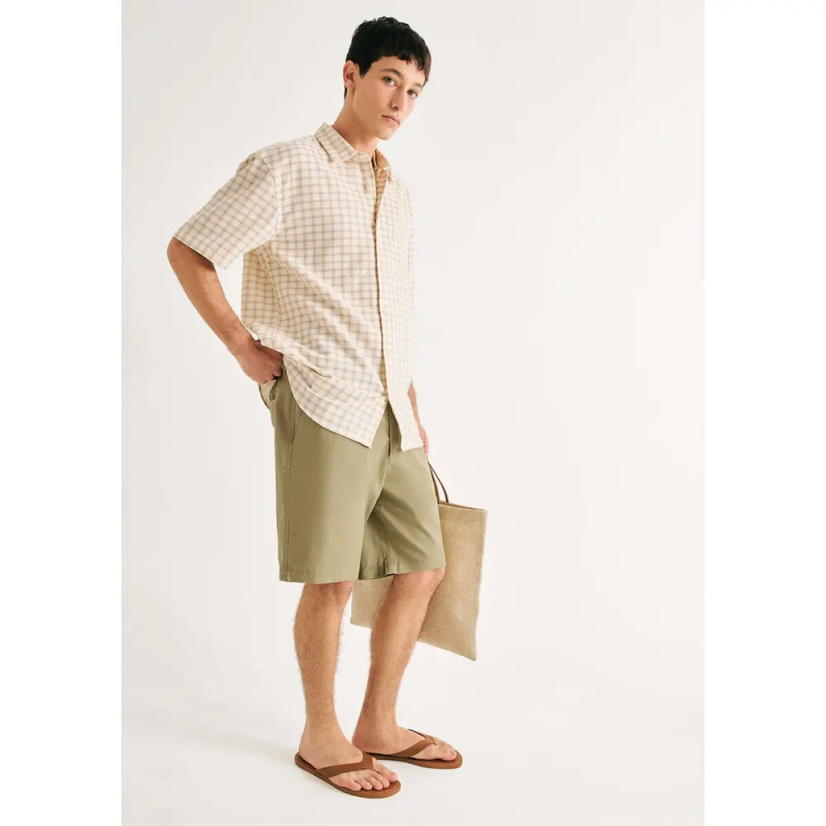 BERMUDA MASC - OLIVA MEDIO 