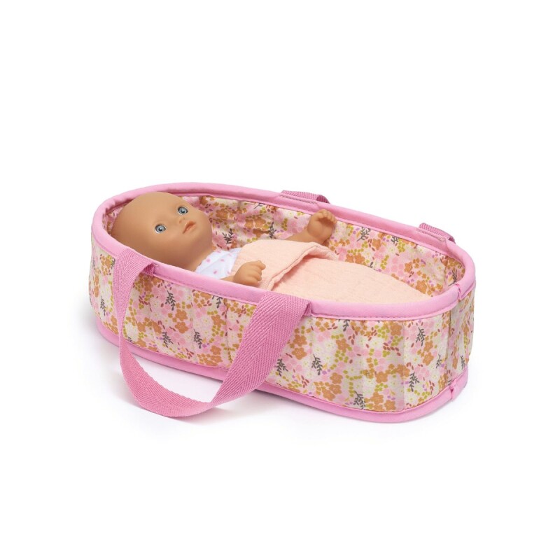 Set de muñeca bebe y moises Mini Pomea 20cm Set de muñeca bebe y moises Mini Pomea 20cm