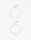 Pulseras Flexibles Sets Metal Set De Pulseras Flexibles - Dorado