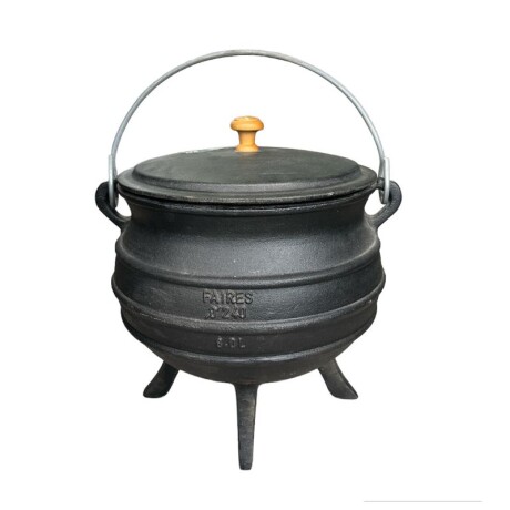 OLLA DE HIERRO CON 4 PATAS Y TAPA 8 LT OLLA DE HIERRO CON 4 PATAS Y TAPA 8 LT