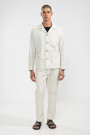 SEERSUCKER JACKET Oyster